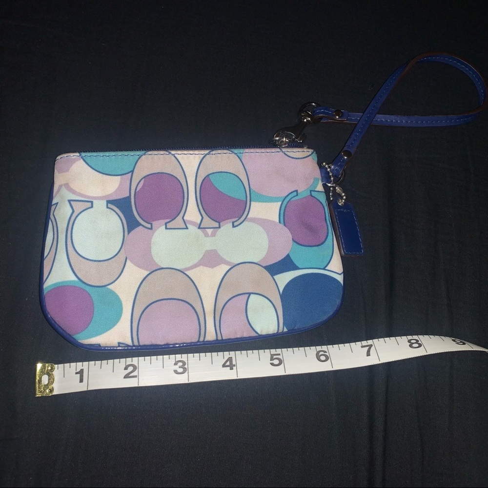 Multi-color Coach wristlet